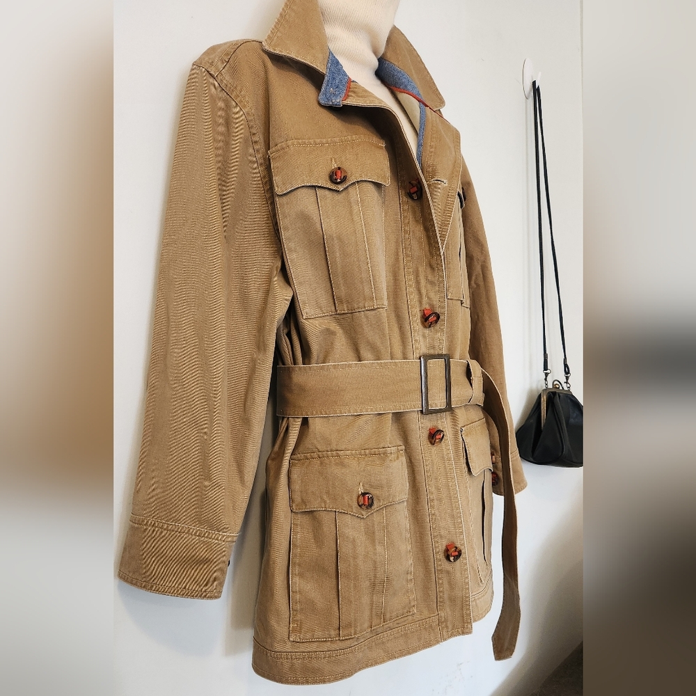 The Territory Ahead Tan Utility Jacket with Belt - Picture 8 of 15